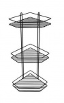 Полка 3-ая угловая  черная 