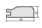 Профиль №2207 Венге 4мм 2,8 м 2D/022 