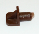 Полкодержатель пластмассовый D=6 мм коричневый  