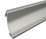 Накладка на плинтус для столешниц алюмин.серебро матовое 18х18х800 мм РАСПРОДАЖА
