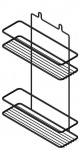 Полка 2-ая навесная 250х85х365 черный П0001291