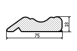 Карниз №17 Белый  2,8 м 4101 