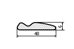 Накладка №43 Венге 2,8 м 2D-022 