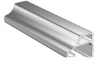Вертикальный профиль-ручка 16 мм 2,75 м серебро