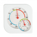 Термометр мини, изм влажности воздуха, 7,5*7,5, пластик 